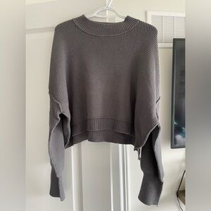 Free people Easy street crop pullover